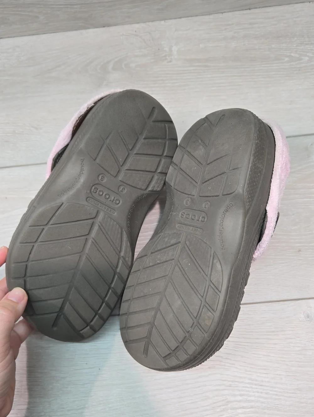 Crocs Kids Girl Cozy Lined Clog Mary Jane Shoes Sz J3